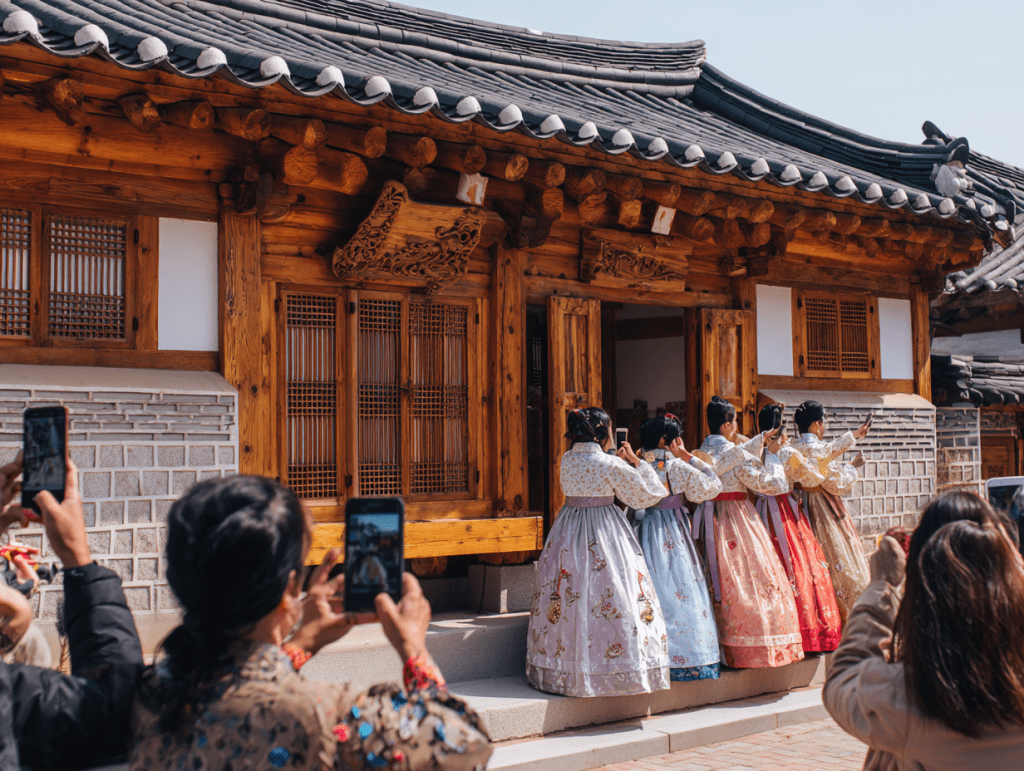 3. 한복 체험과 K-푸드 존