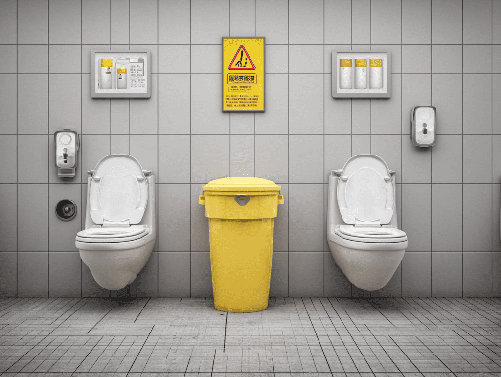 1. 화장실에 휴지를 버리면 안 된다?!