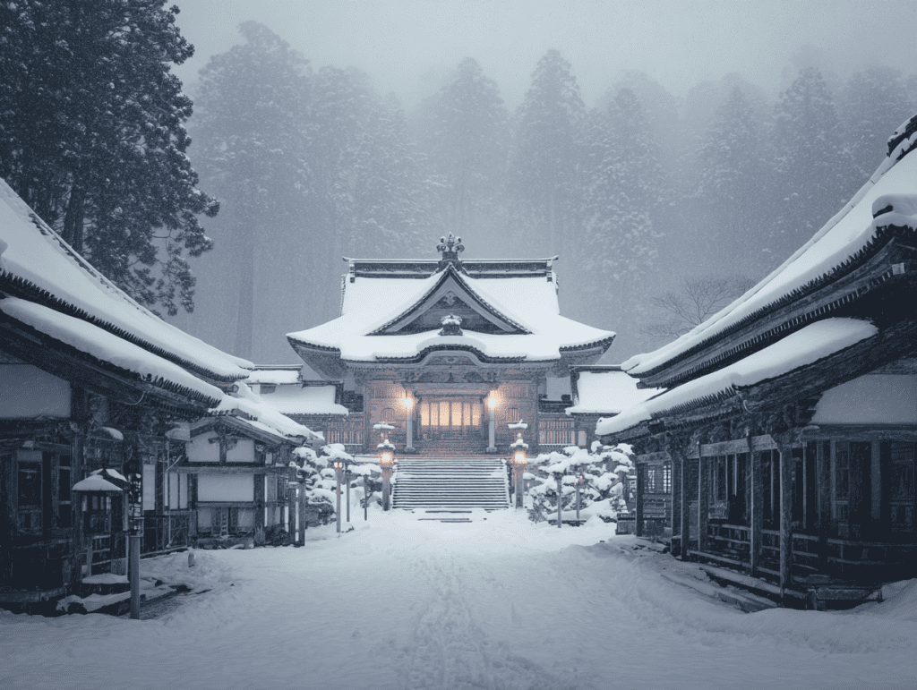 4. 고야산 - 신성한 겨울 성지