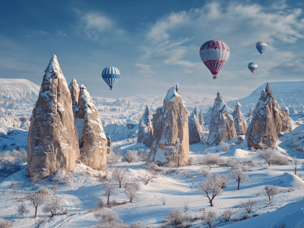 2. 터키 카파도키아 - 기암괴석과 설경의 만남