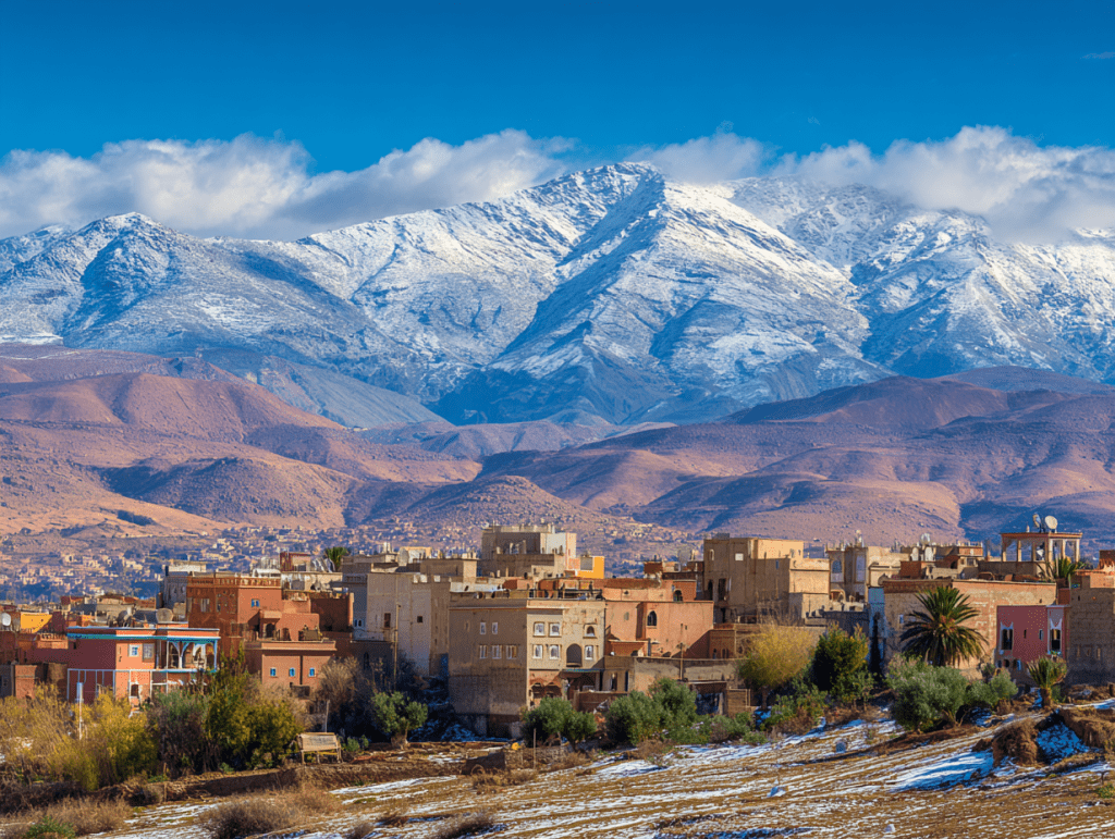 3. 모로코 아틀라스 산맥 - 사막과 설산의 대비