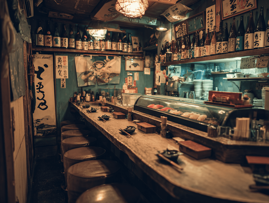 4. 요코초 스시 (横丁鮨) - 신주쿠 골든가이의 숨은 맛집