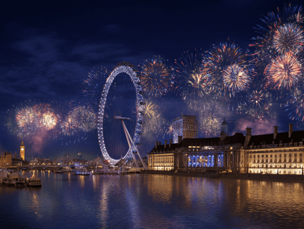 3. 런던 런던 아이 - 클래식한 유럽의 새해