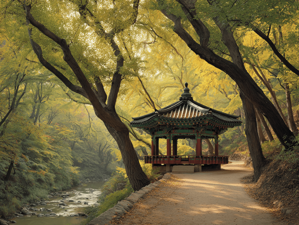 2. 죽서루 은행나무길 - 고즈넉한 숲길