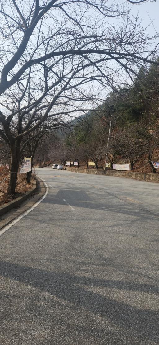 건달산 흰돌산수양관방면